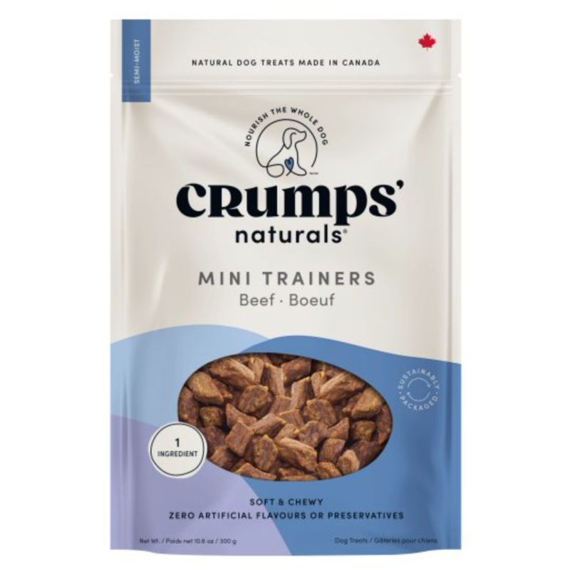 Crumps Naturals Mini Trainers SemiMoist - Beef Dog Treats