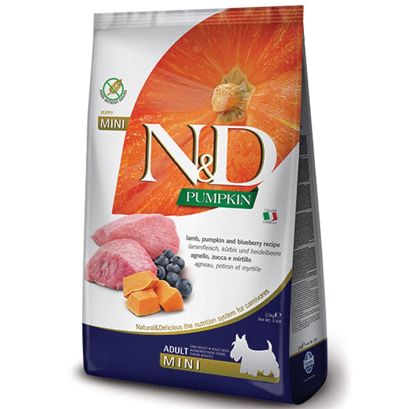 Farmina N&D Pumpkin - Lamb & Blueberry Mini Adult GF Dog Food