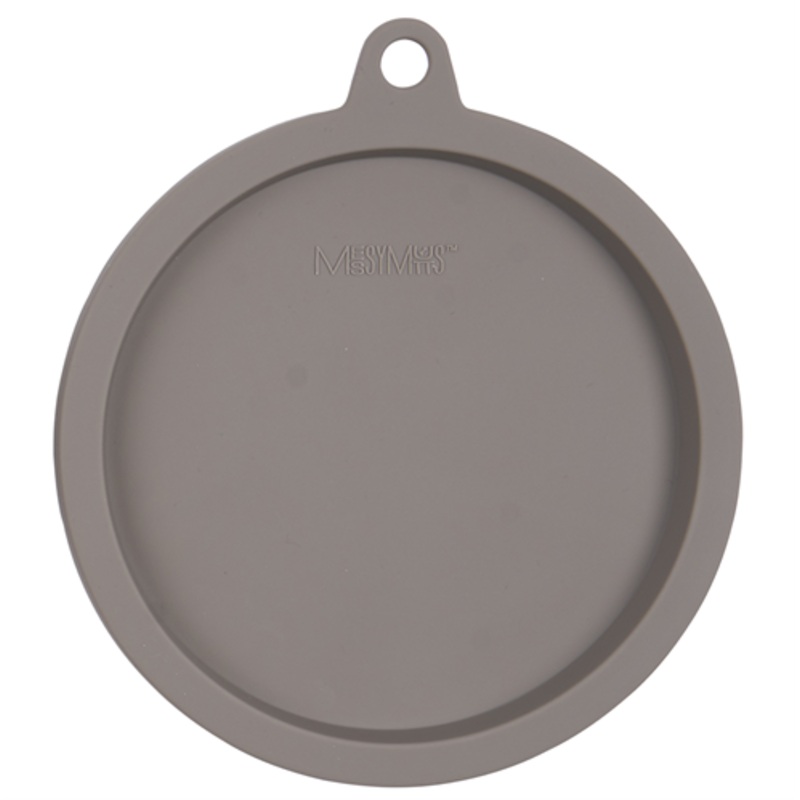 Messy Mutts Silicone Bowl Cover - Grey (For 3 cup bowl)