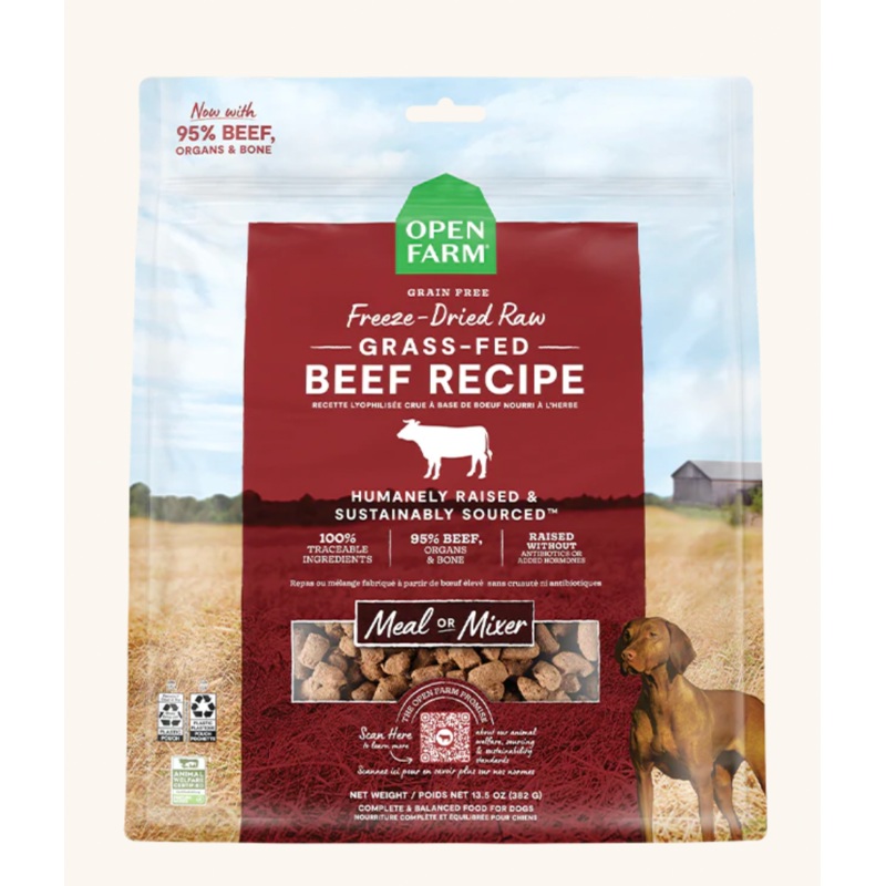Open Farm Dog Freeze-Dried Raw Grass-Fed Beef Dog Food