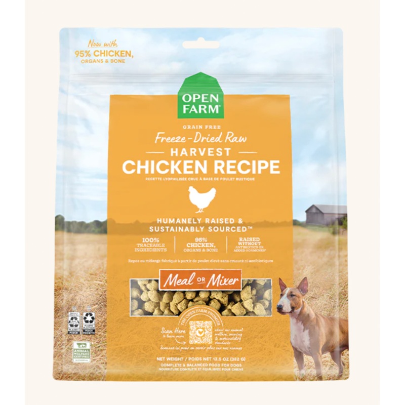 Open Farm Dog Freeze-Dried Raw Harvest Chicken Dog Food