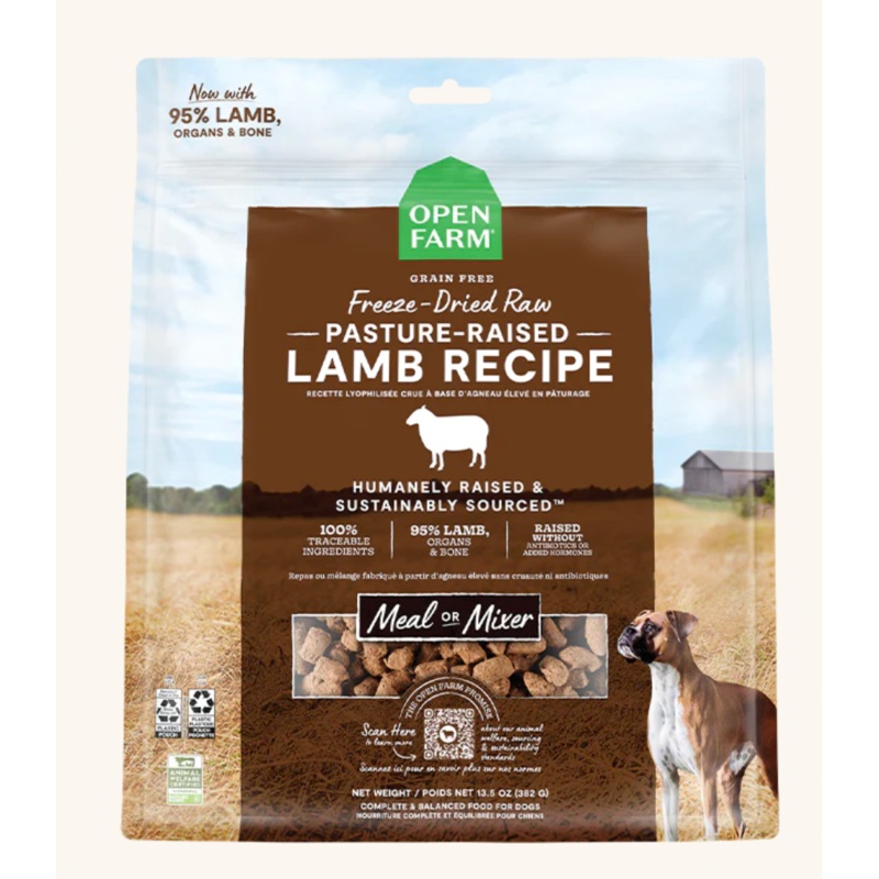 Open Farm Dog Freeze-Dried Raw Pasture-Raised Lamb Dog Food