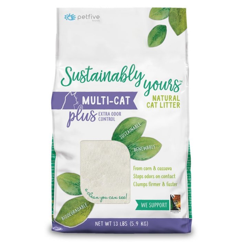 Sustainably Yours Natural Biodegradable Extra Odour Control MultiCat Litter