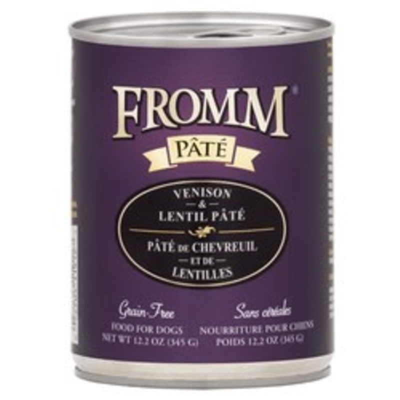 Fromm Gold Venison & Lentil Pt GF Canned Dog Food (12.2oz/345g)