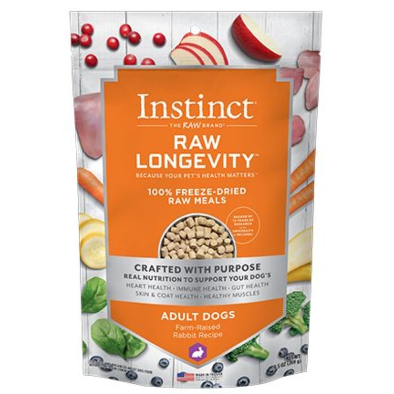 Instinct Longevity - Rabbit Freeze Dried Raw Meals Adult Dog Food (9.5oz/269g)