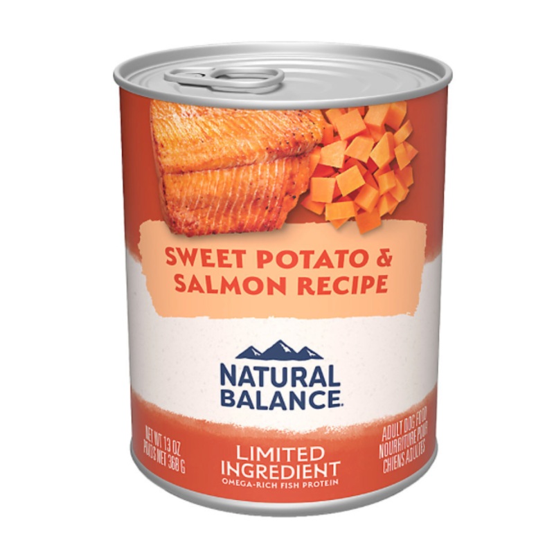 Natural Balance L.I.D Salmon & Sweet Potato GF Canned Dog Food (13oz/369g)