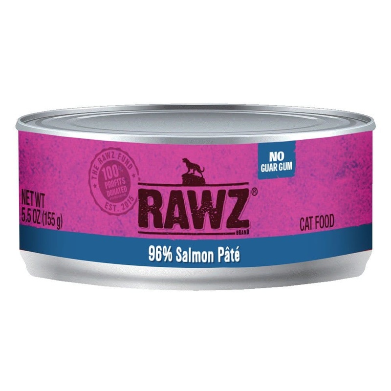 Rawz 96% Salmon Pt Canned Cat Food (5.5oz/155g)
