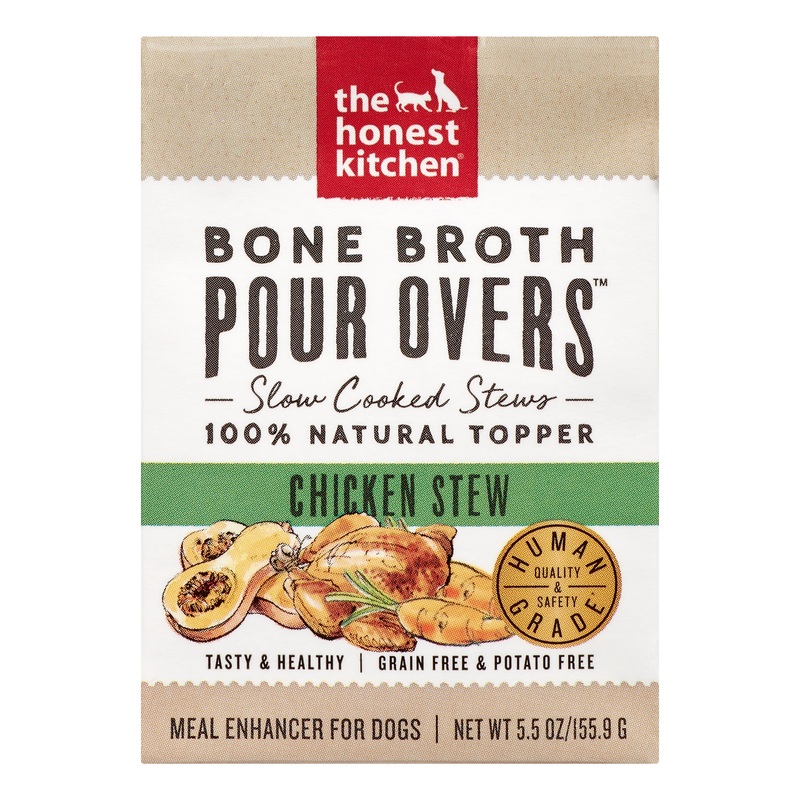 The Honest Kitchen Dog Pour Over Bone Broth & Chicken Stew (5.5oz/155.9g)