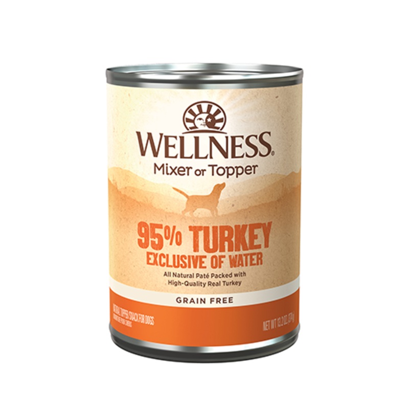 Wellness 95% Turkey GF Canned Dog Food (13.2oz/374g)