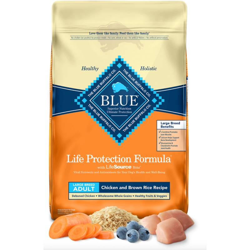 Blue Buffalo Life Protection Chicken & Brown Rice Large Breed Adult Dog Food (11.8kg/26lb)