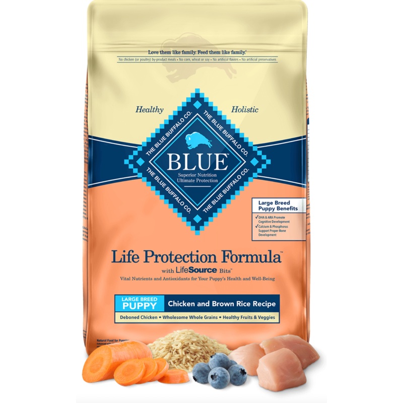 Blue Buffalo Life Protection Chicken & Brown Rice Large Breed Puppy Dog Food (11.8kg/26lb)