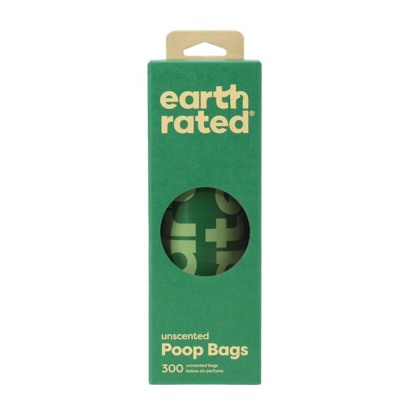 Earth Rated Eco-Friendly Unscented Poop Bags  - 8"x13" (300pc)
