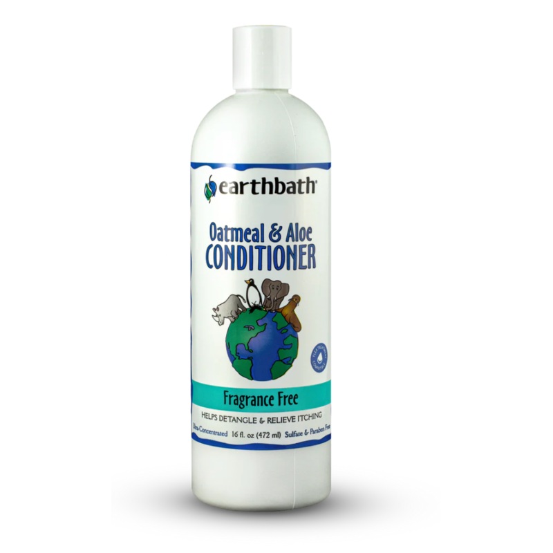 Earthbath Dog Conditioner Oatmeal & Aloe Fragrance Free (472ml/16oz)