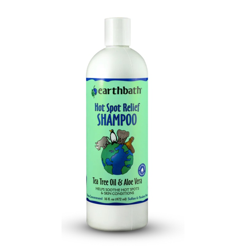 Earthbath Dog Shampoo Hot Spot Relief - Tea Tree & Aloe Vera (472ml/16oz)