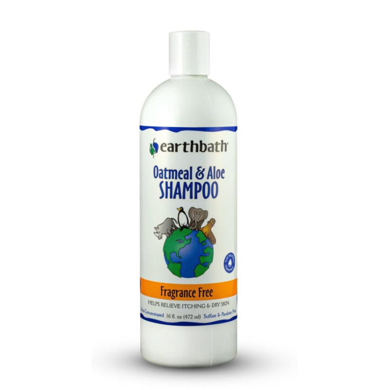Earthbath Oatmeal & Aloe Dog Shampoo - Fragrance Free (472ml/16oz)