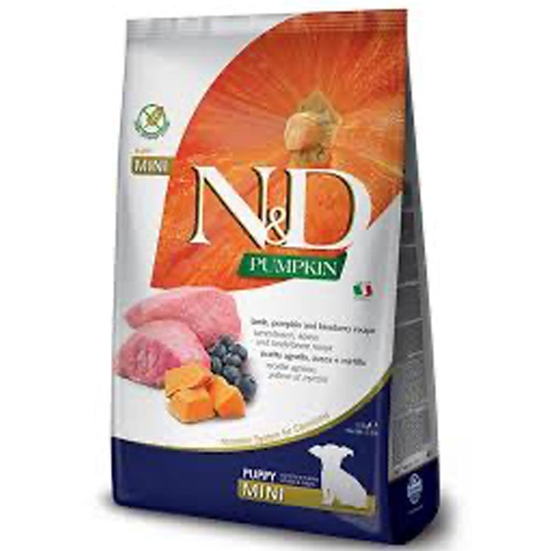 Farmina N&D Pumpkin - Lamb & Blueberry Mini PUPPY GF Dog Food (2.5kg/5.5lb)