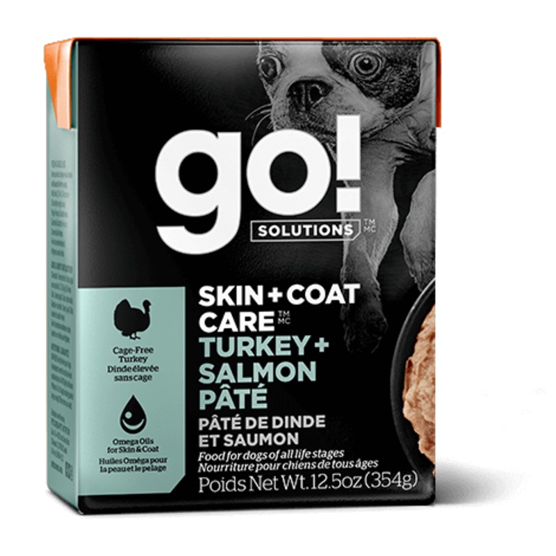 Go! Solutions Skin & Coat Turkey & Salmon Pt Tetra Pak Dog Food (12.5oz/354g)