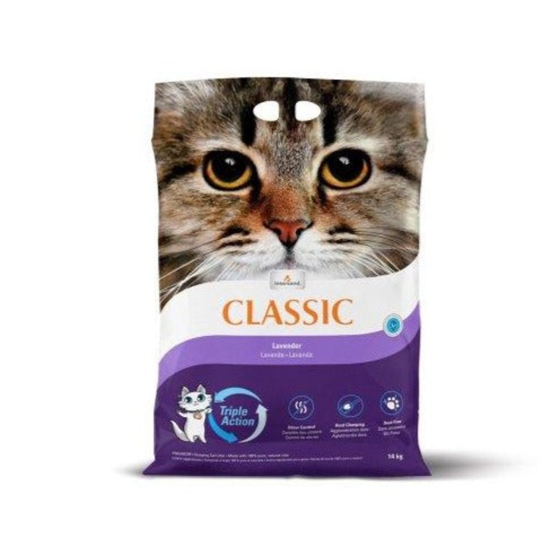 Intersand Premium Clumping Lavender Cat Litter (14kg/30lb)