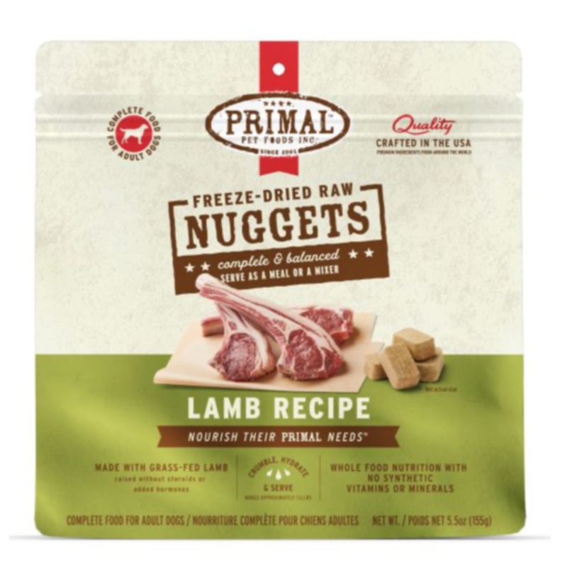 Primal Freeze-Dried Nuggets - Lamb Formula GF Dog Food