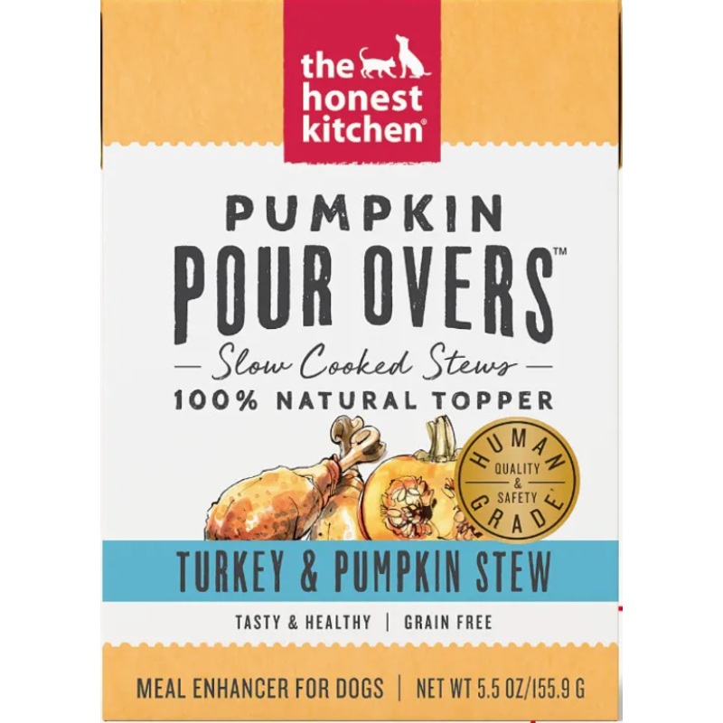 The Honest Kitchen Dog Pour Over Turkey & Pumpkin Stew (5.5oz/155.9g)