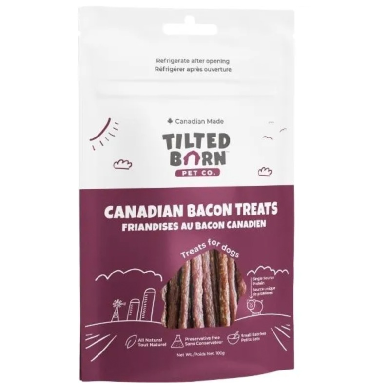 Tilted Barn Pepperoni Dog Treats - Canadian Bacon (3.53oz/100g)