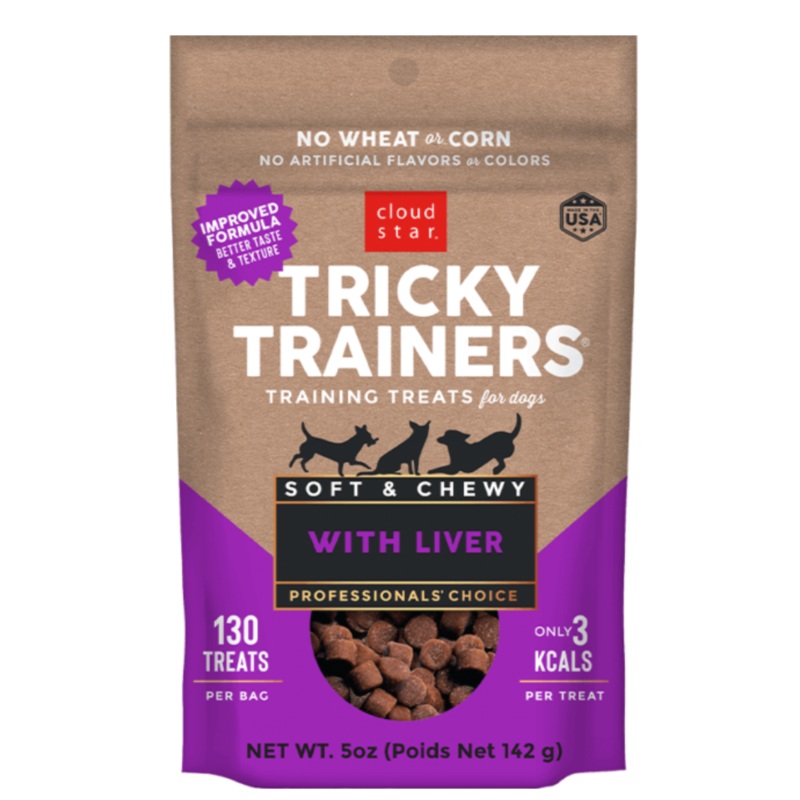 Cloud Star Tricky Trainers Soft & Chewy - Liver Dog Treats
