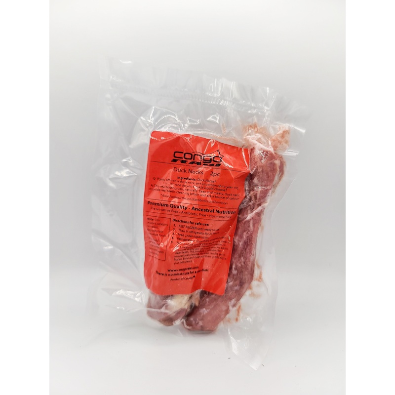 Congo Raw Natural Duck Neck (2-pack)