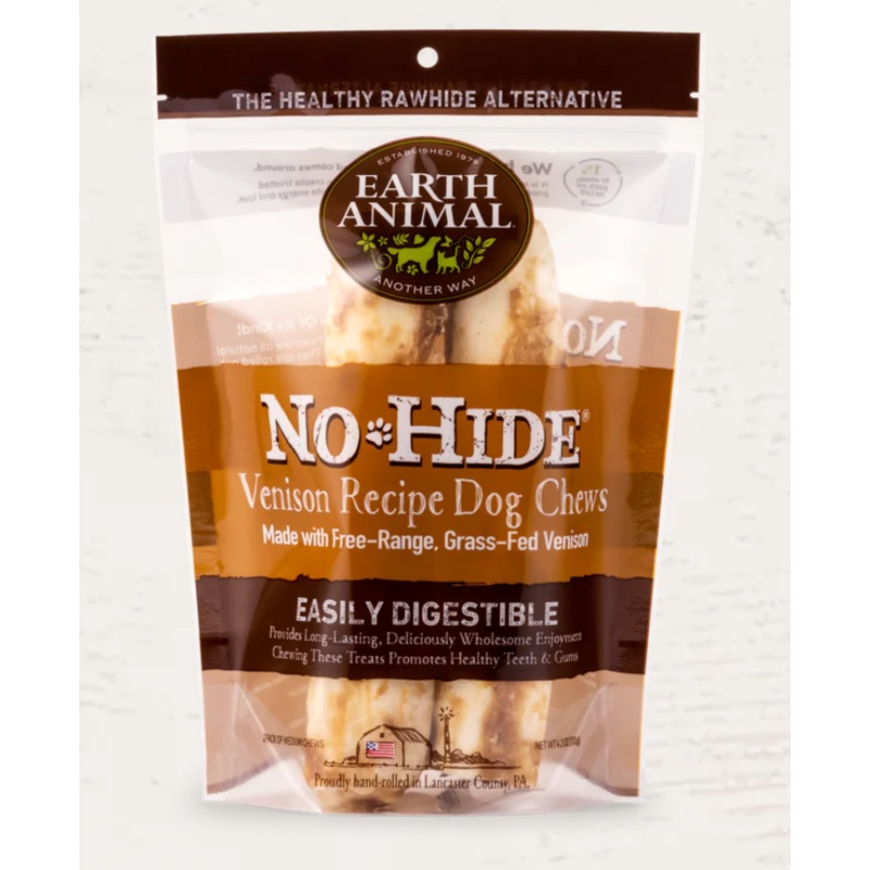 Earth Animal No-Hide Venison Chew Dog Treats