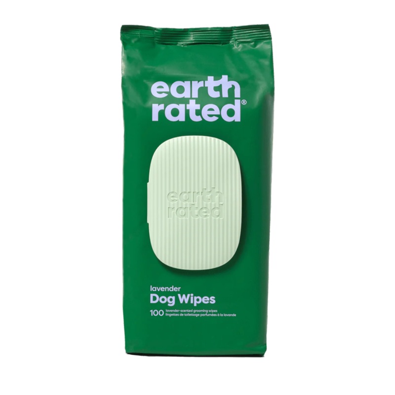 Earth Rated Grooming Wipes Lavender Scented 100 Pack