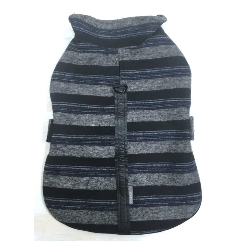 Elanor Cape Style - Blue and Black Stripes (M)