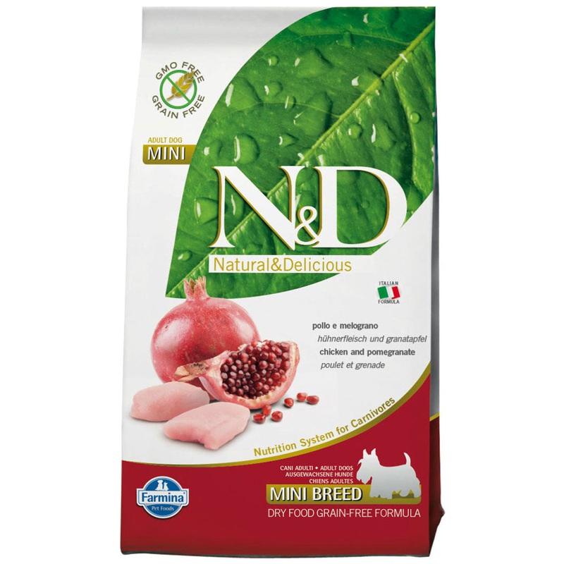 Farmina N&D Pumpkin - Chicken & Pomegranate Mini Adult GF Dog Food (7kg/15.5lb)
