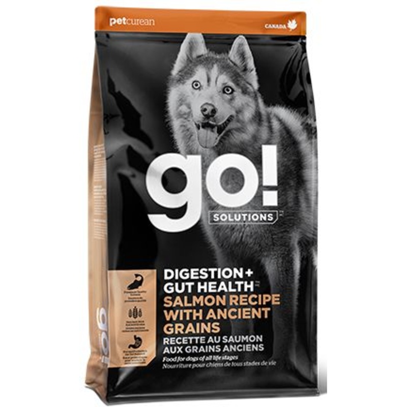 Go! Solutions Digestion Gut Health Salmon Recipe with Ancient Grains Dog Food