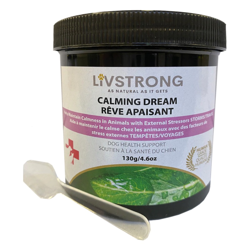 LIVSTRONG Calming Dream Dog Health Support Supplement (4.6oz/130g)