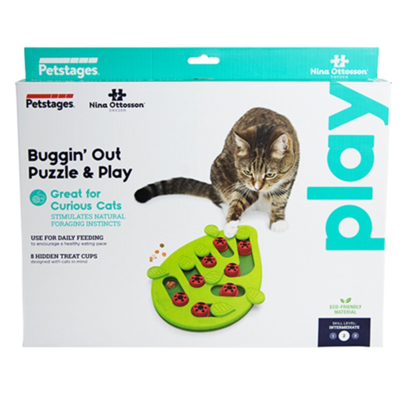 Outward Hound Nina Ottosson - Buggin' Out Puzzle & Play Cat Toy