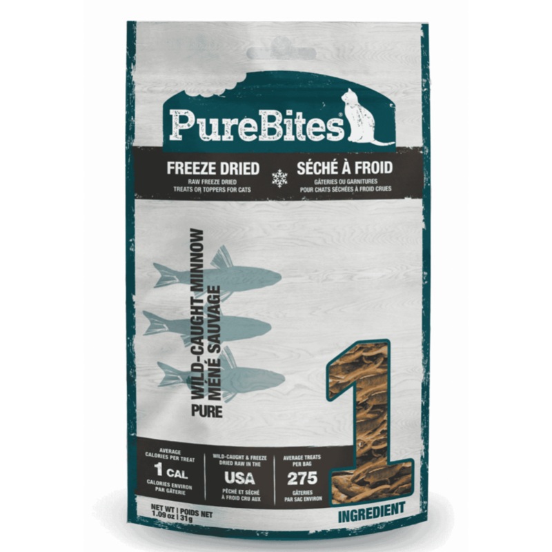 Purebites Freeze Dried Minnows Cat Treat (1.09oz/31g)
