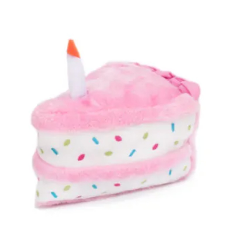 Zippy Paws - Pink Birthday Cake Dog Toy