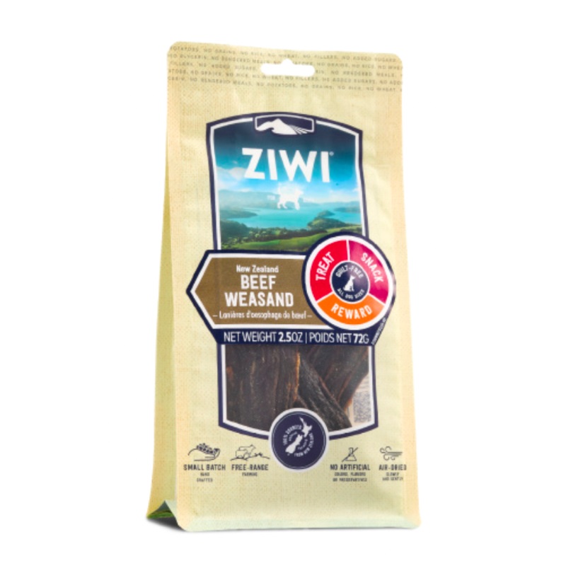 Ziwi New Zealand Beef Weasand Dog Chews (2.5oz/72g)
