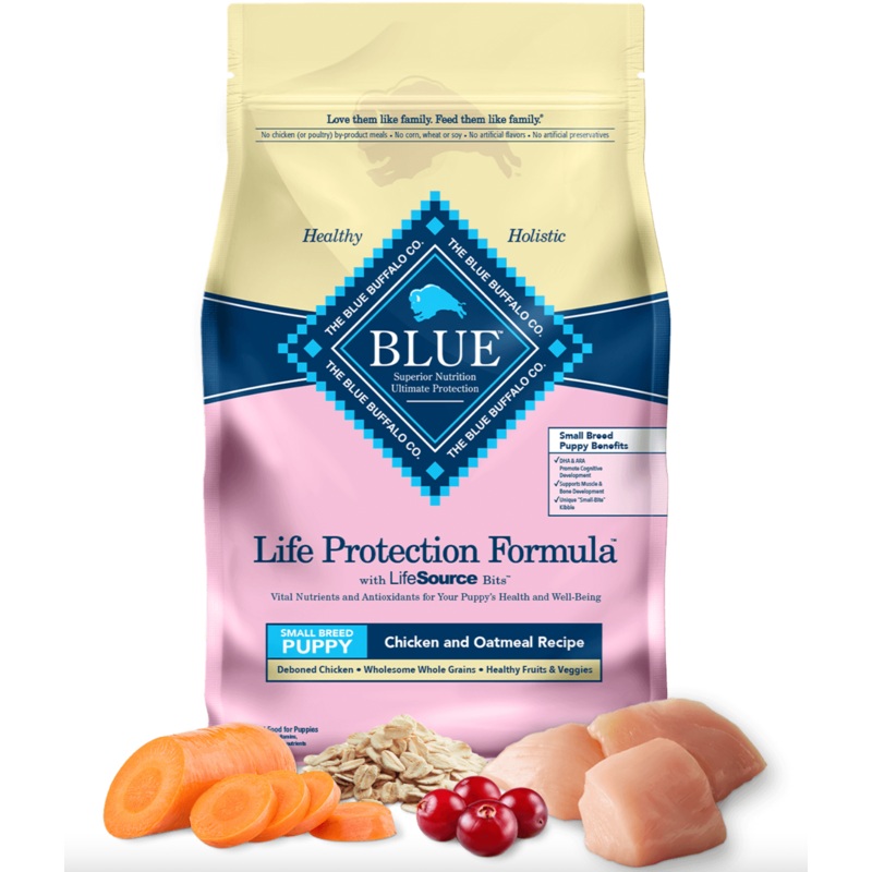 Blue Buffalo Life Protection Chicken & Oatmeal Small Breed Puppy Dog Food (2.7kg/6lb)