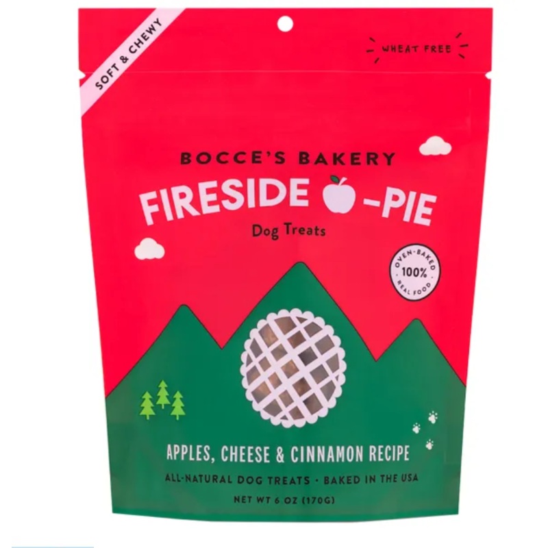 Bocce's Bakery Fireside Soft & Chewy Apple Pie Dog Treats (6oz/170g)