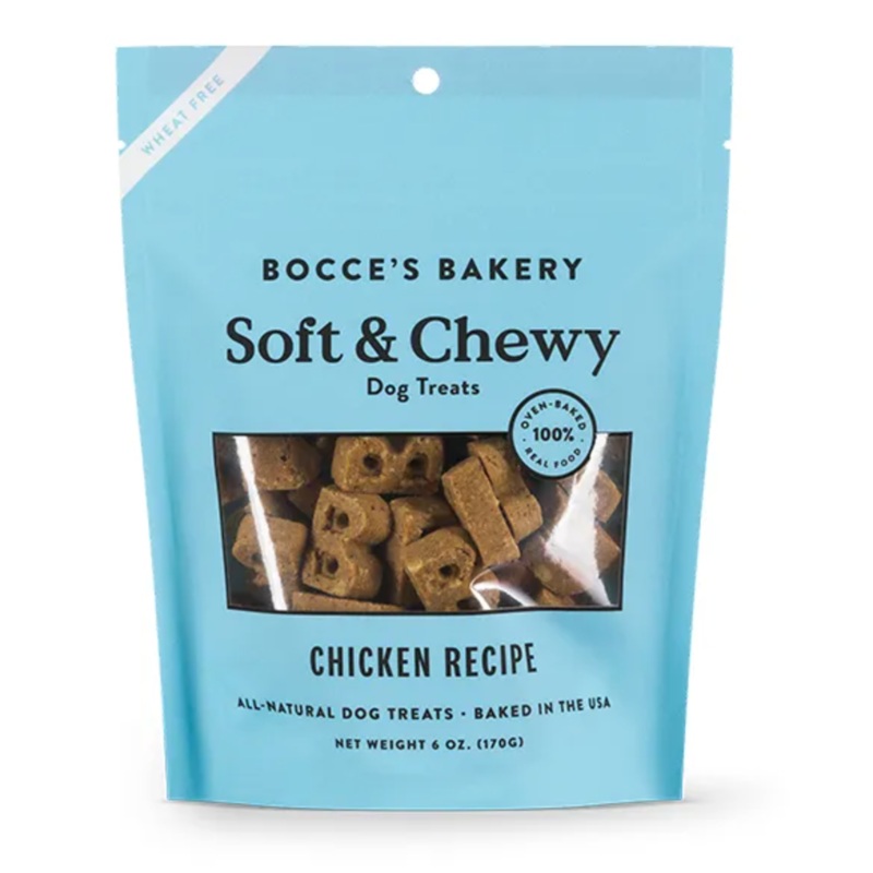 Bocce's Bakery Soft & Chewy Wheat Free Chicken Dog Treats (6oz/170g)