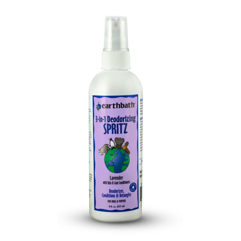 Earthbath 3-in-1 Deodorizing Lavender Dog Spritz (8oz)