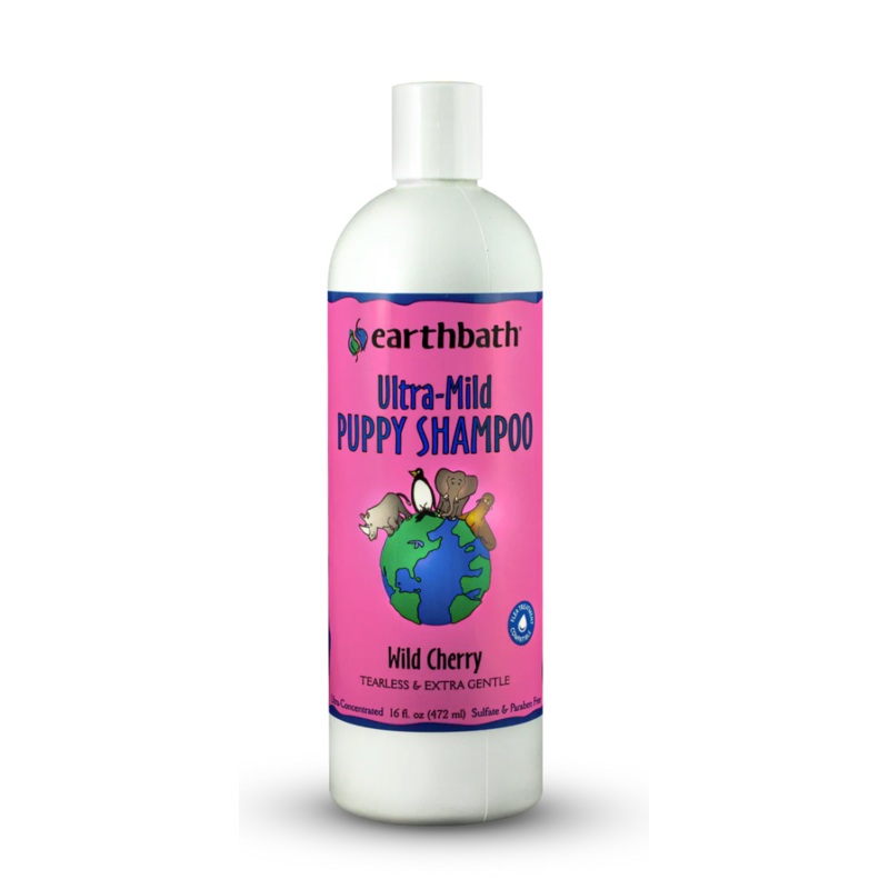 Earthbath Ultra-Mild Tearless Puppy Shampoo - Wild Cherry Essence (16oz)