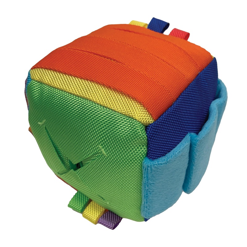 FouFouBrands Hide n Seek Activity CUBE Dog Toy (4.5")