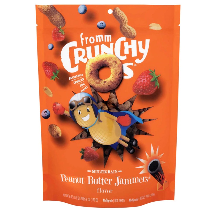 Fromm Crunchy Os Peanut Butter Jammers Multigrain Dog Treats (6oz/170g)