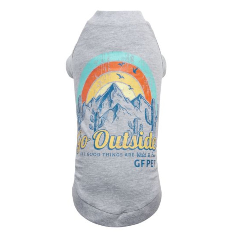 GF Pet "Go Outside" Graphic Tee - Heather Grey