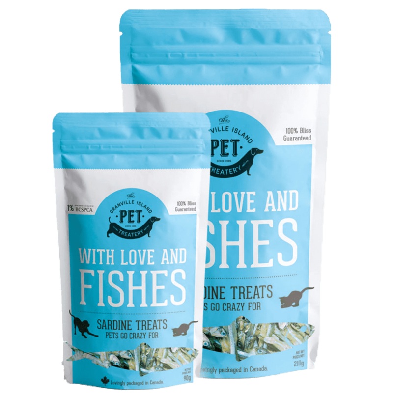 Granville Island - Dried Sardine "With Love And Fishes" Cat & Dog Treats