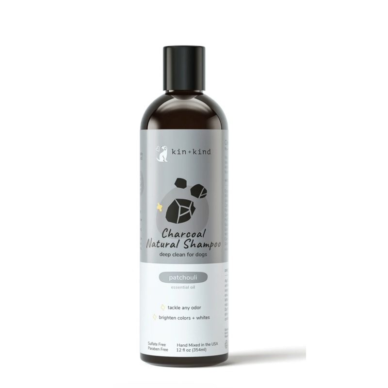 Kin + Kind Charcoal Shampoo - Patchouli (12oz/354mL)