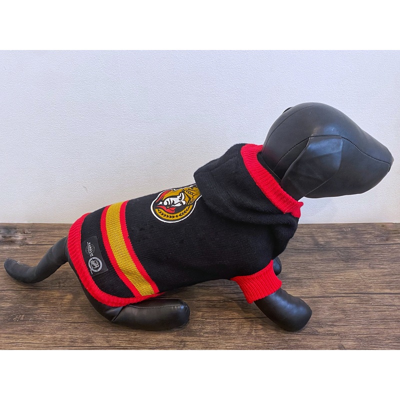 NHL Acrylic Dog Sweater - Ottawa Senators (S / 14"-16")