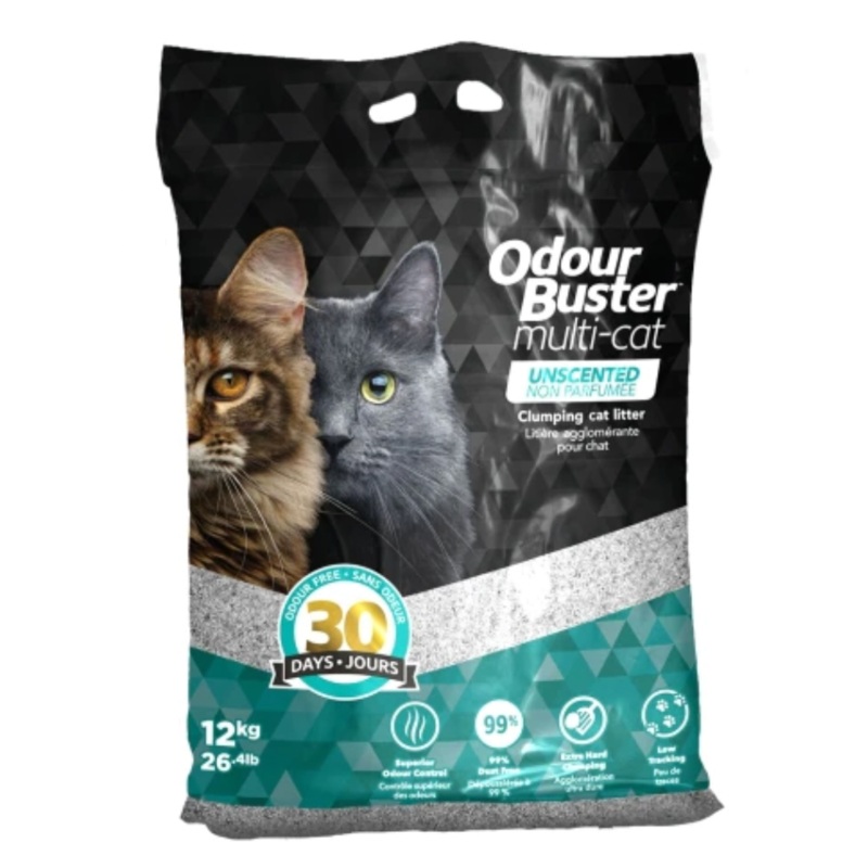 Odour Buster Unscented MULTI-CAT Clumping Cat Litter