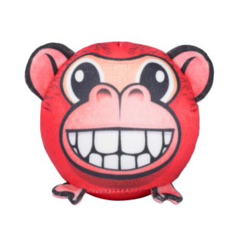 Red Dingo Durable Monkey Plush Ball Toy
